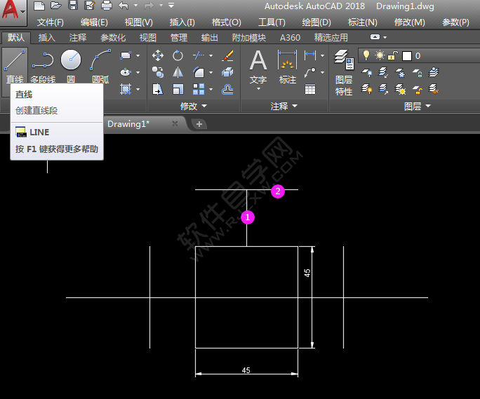 CAD怎么畫直通型或反沖型除污圖例