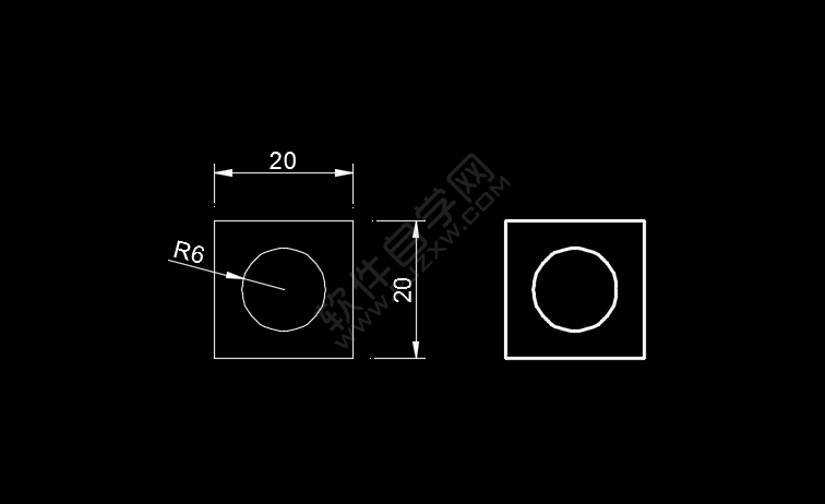 cad中的防火卷簾門按鈕盒圖標怎么畫