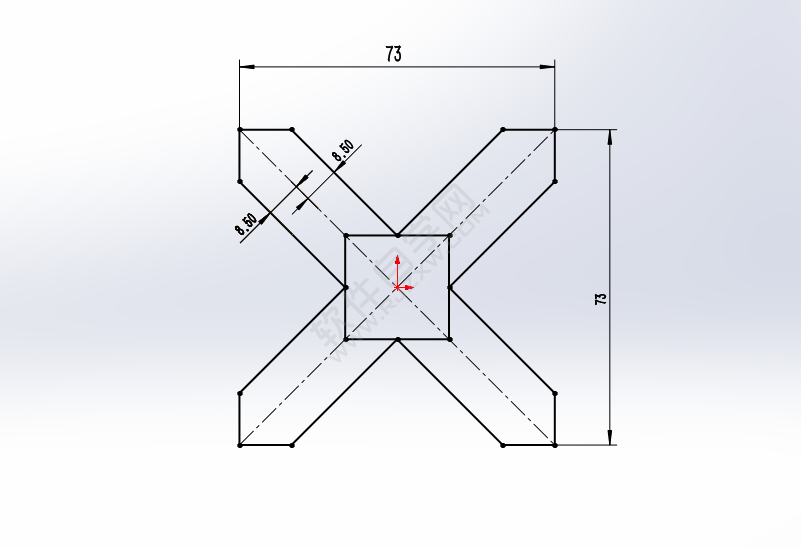 利用solidworks矩形工具畫草圖練習