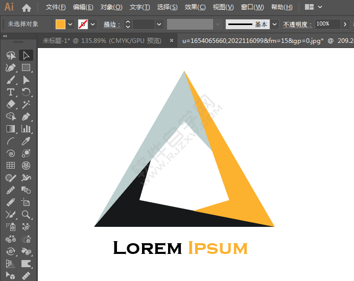 ai中怎么設(shè)計(jì)三角主題LOGO的方法