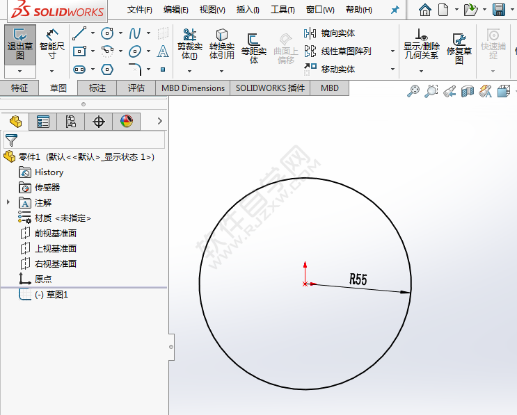 怎么利用solidworks圓弧工具畫草圖練習