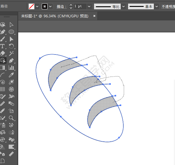 教你用AI畫毛毛蟲面包卡通圖
