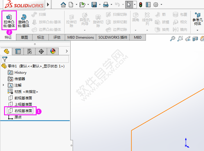 用solidworks畫驅動桿的方法
