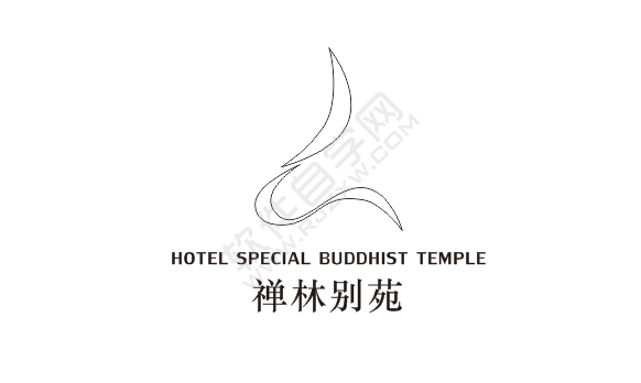 CDR設(shè)計(jì)禪林別苑圖標(biāo)的方法