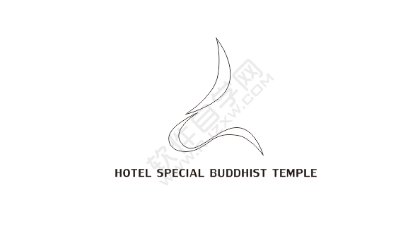 CDR設(shè)計(jì)禪林別苑圖標(biāo)的方法