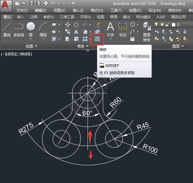怎么用CAD圓畫相切圓圖形練習