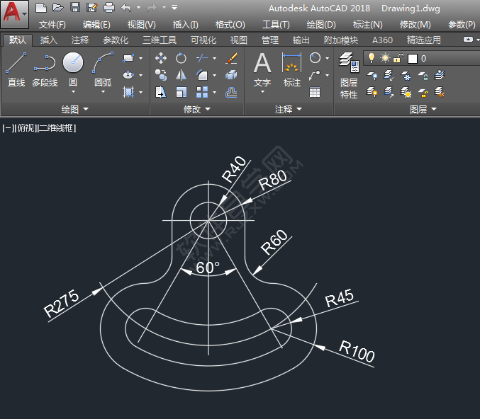 怎么用CAD圓畫相切圓圖形練習