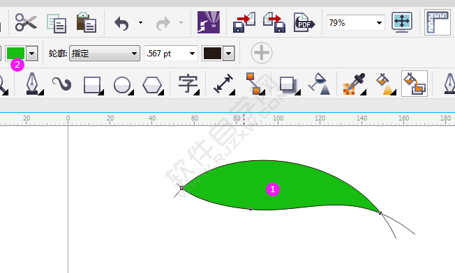 cdr智能填充修改顏色的方法