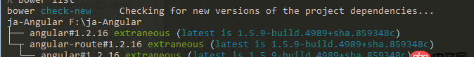 angular.js - 用bower怎么看angular和angular-route的依賴版本？
