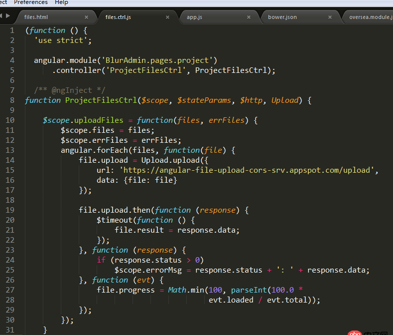 angular.js - ng-file-upload 如何實現多圖片上傳