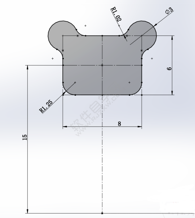 SolidWorks支撐的圓環的畫法
