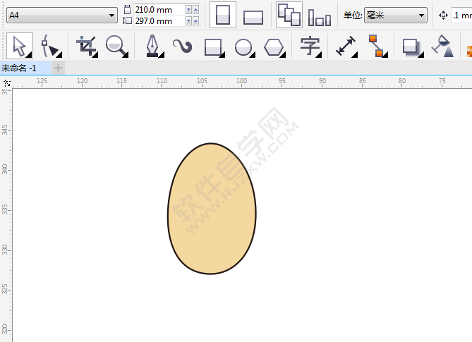 CDR怎么畫卡通雞蛋