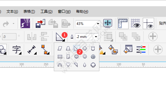 cdr怎樣畫(huà)等腰三角形
