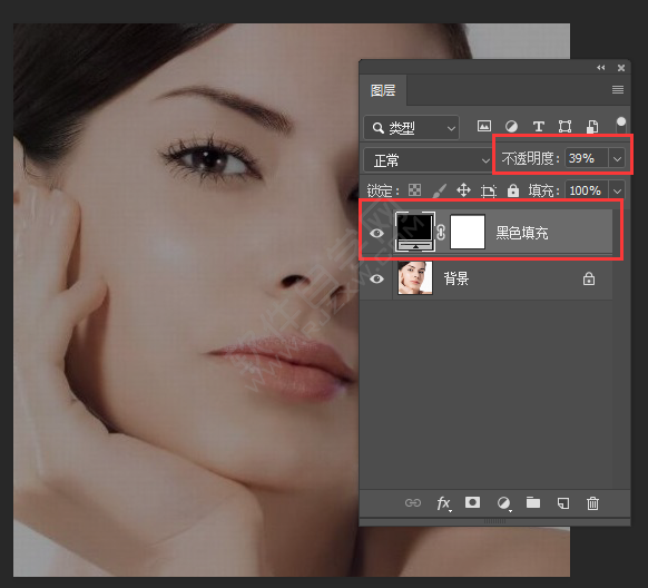 ps怎么新建黑色填充圖層