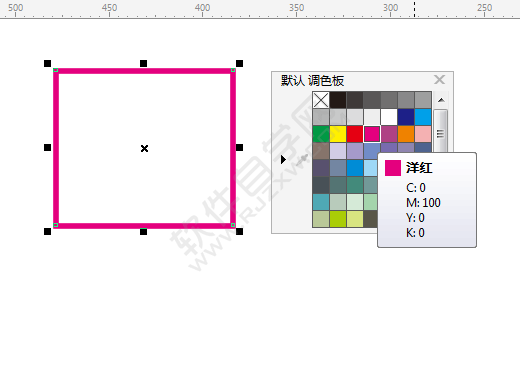 cdr矩形邊框顏色怎么改