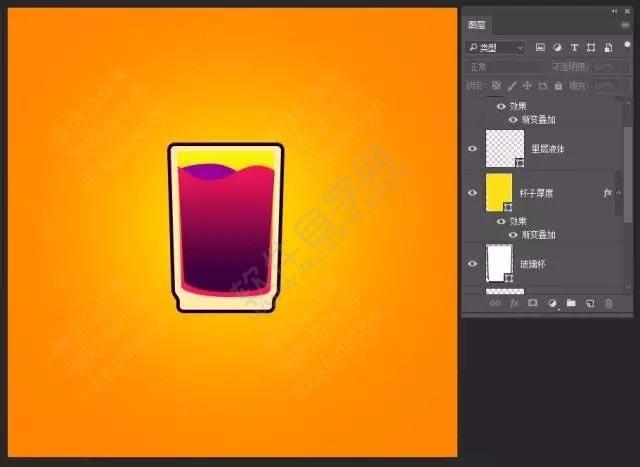 PS怎么繪制一個(gè)飲料圖標(biāo)