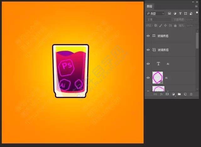 PS怎么繪制一個(gè)飲料圖標(biāo)