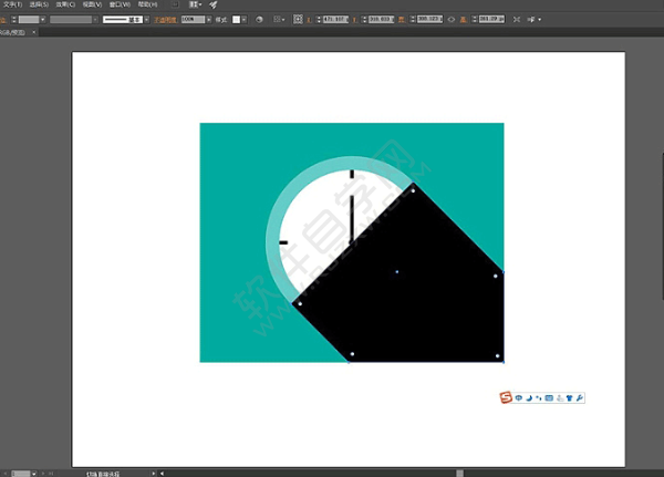 AI怎么繪制一個時鐘圖標