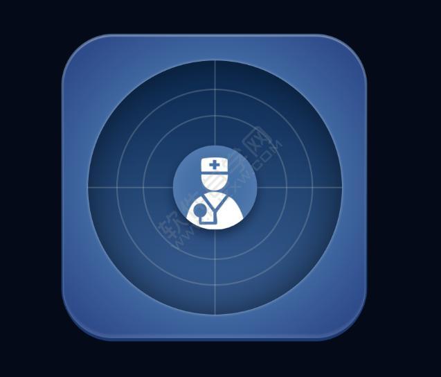 PS制作醫(yī)療搜索APP圖標