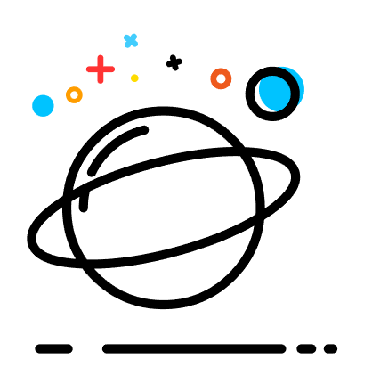 AI怎么繪制萌萌噠MBE風格的星球圖標