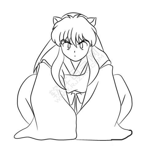 AI怎么將動(dòng)畫(huà)人物變成線稿效果