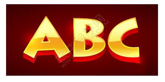 ai制作3d漸變立體文字