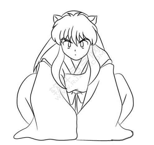 AI怎么將動(dòng)畫(huà)人物變成線稿效果