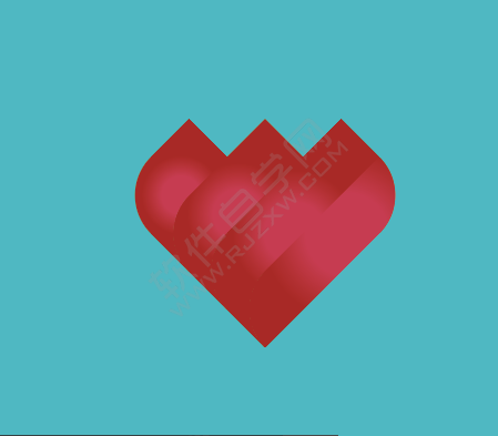 ai怎么設計折疊心形