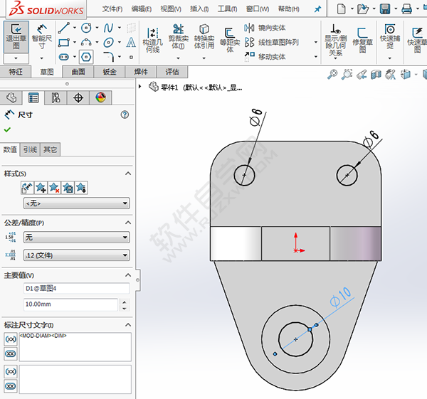 怎么用solidworks畫支架