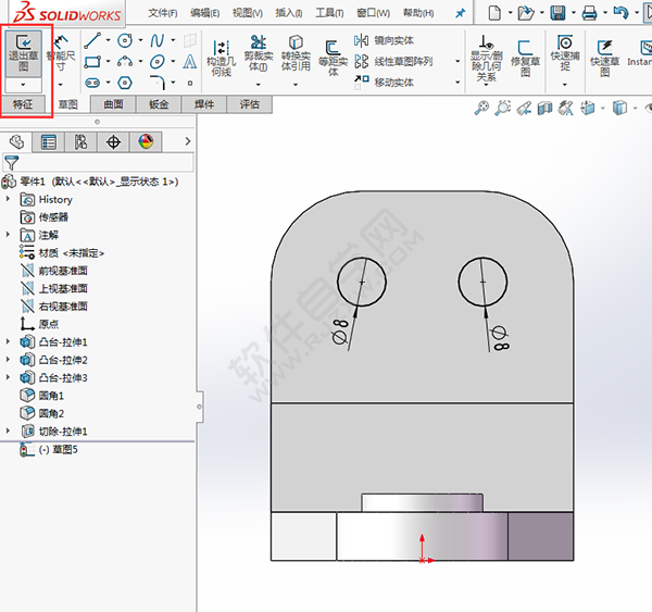 怎么用solidworks畫支架