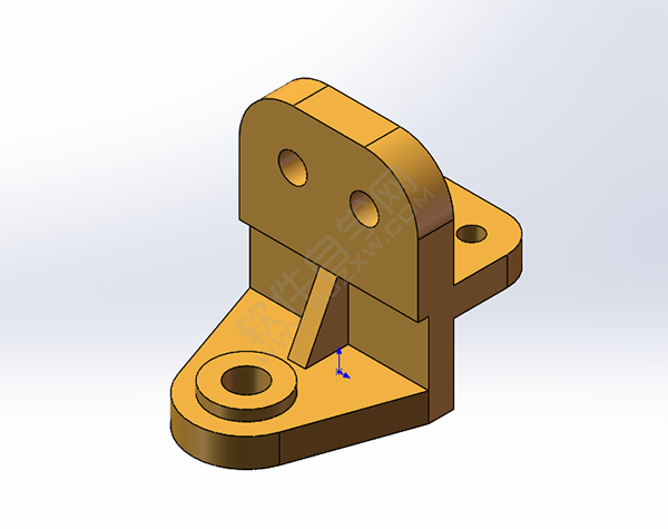 怎么用solidworks畫支架