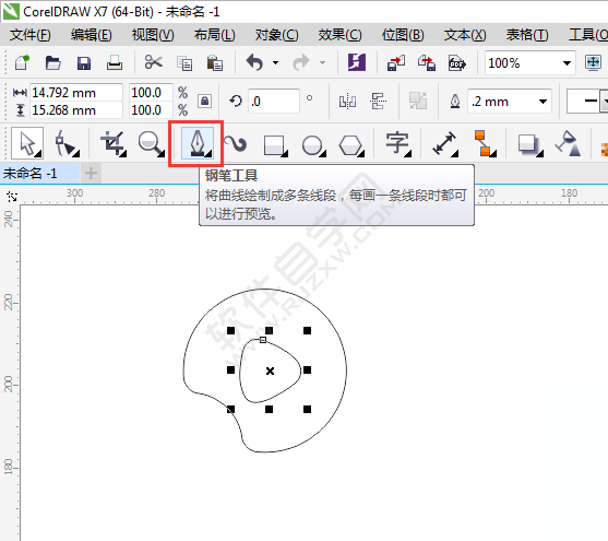 怎么用CDR設(shè)計西瓜視頻圖標(biāo)