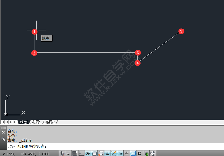 在CAD中怎么畫箭頭