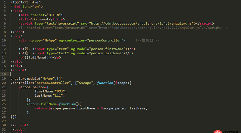 angular.js - Angular為什么我的版本換了下就不能用了呢？