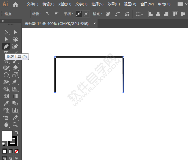 ai畫一邊有波浪線的長(zhǎng)方形