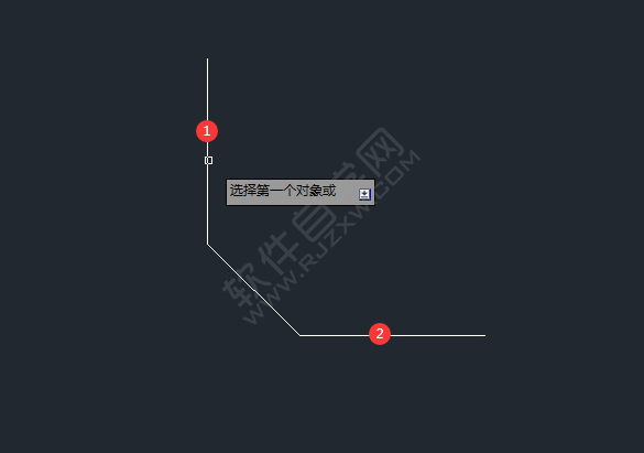 cad怎么把鈍角變成圓角