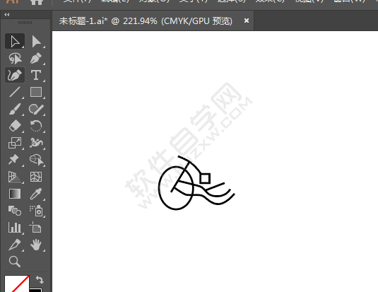 ai畫禁止摩托車通行標識