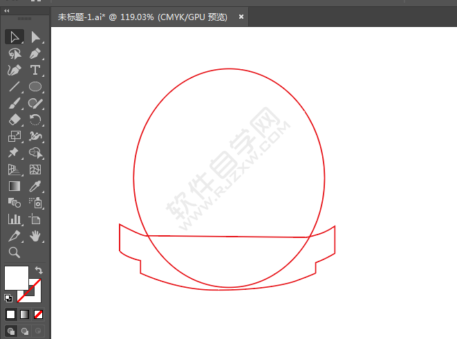 ai繪制圓形彩帶標貼的方法