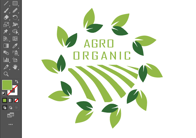 ai繪制旋轉樹葉的方法