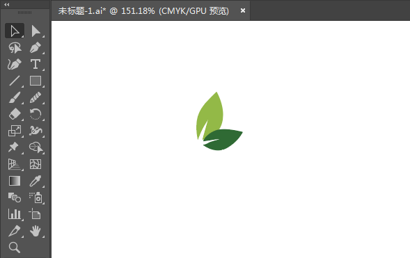 ai繪制旋轉樹葉的方法