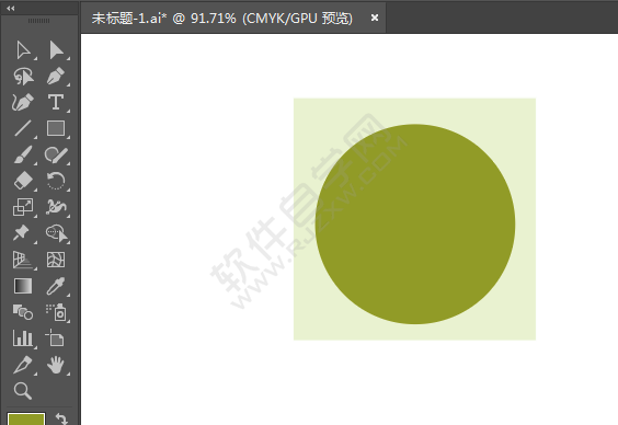 ai繪制涼亭標識的方法