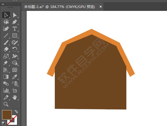 ai繪制卡通小狗窩圖案