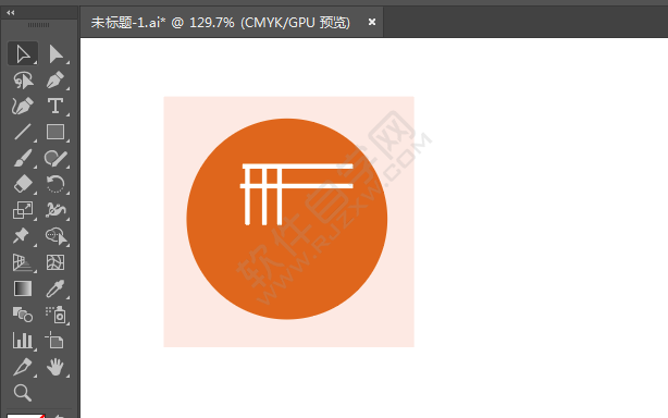 ai繪制面食標識的方法