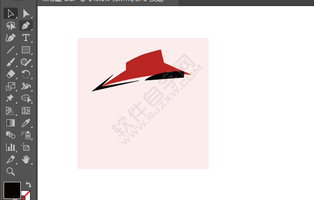 ai繪制必勝客標(biāo)志的方法