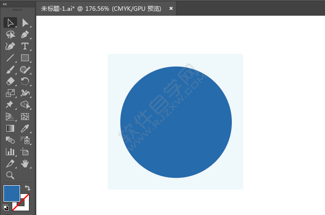 ai繪制中國移動標識的方法