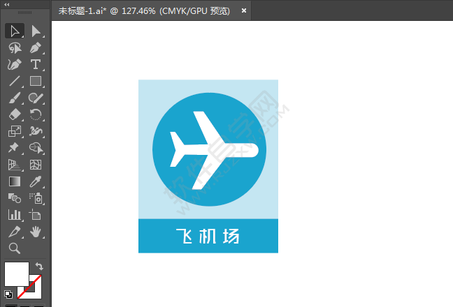 ai繪制飛機場標識的方法