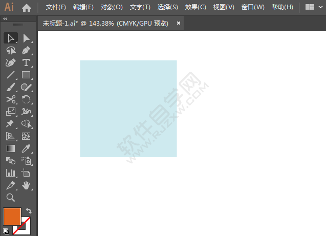 ai繪制學校標識的方法