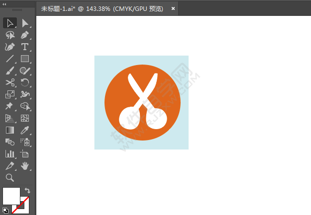 ai繪制剪發造型圖標的方法