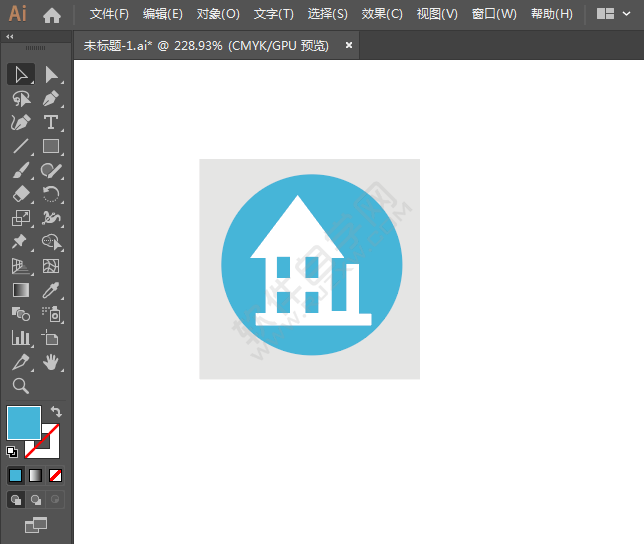 ai繪制小區標識的方法