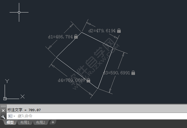 cad怎么約束對(duì)齊標(biāo)注